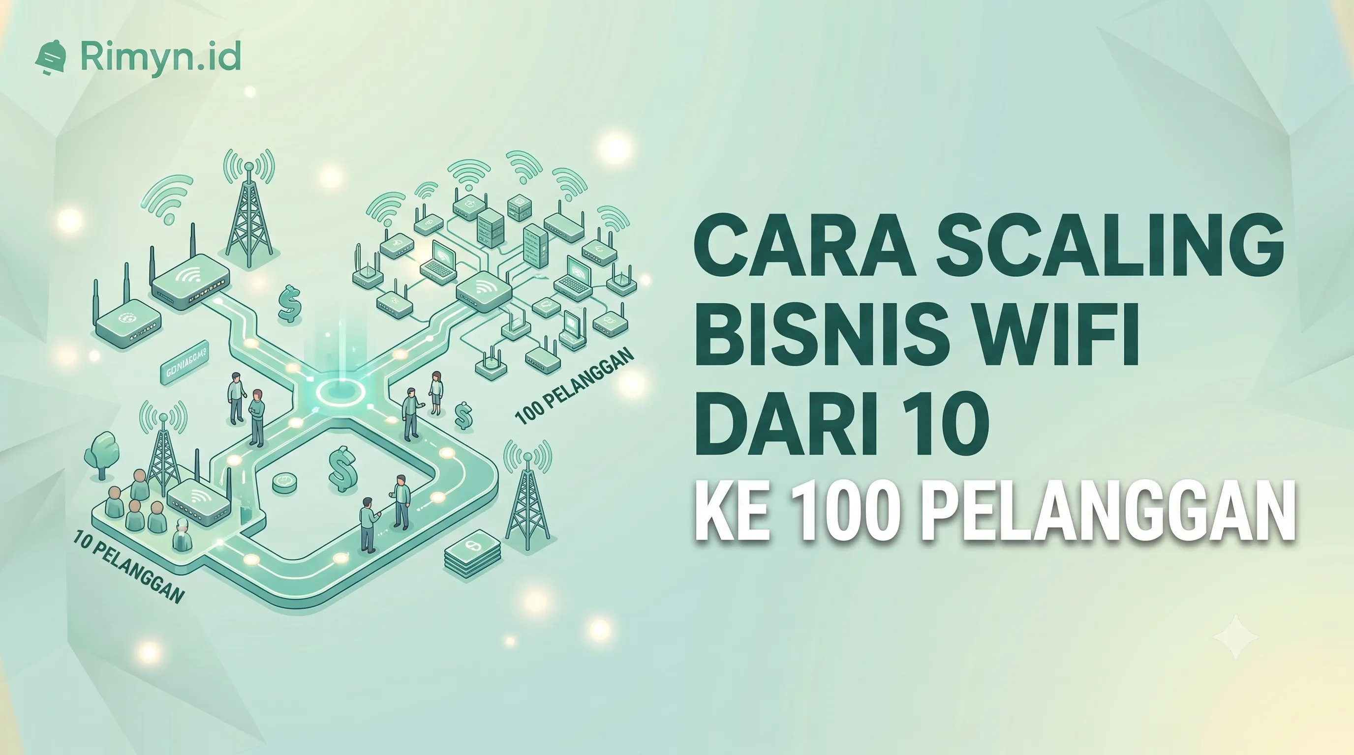 Cara Scaling Bisnis WiFi dari 10 ke 100 Pelanggan