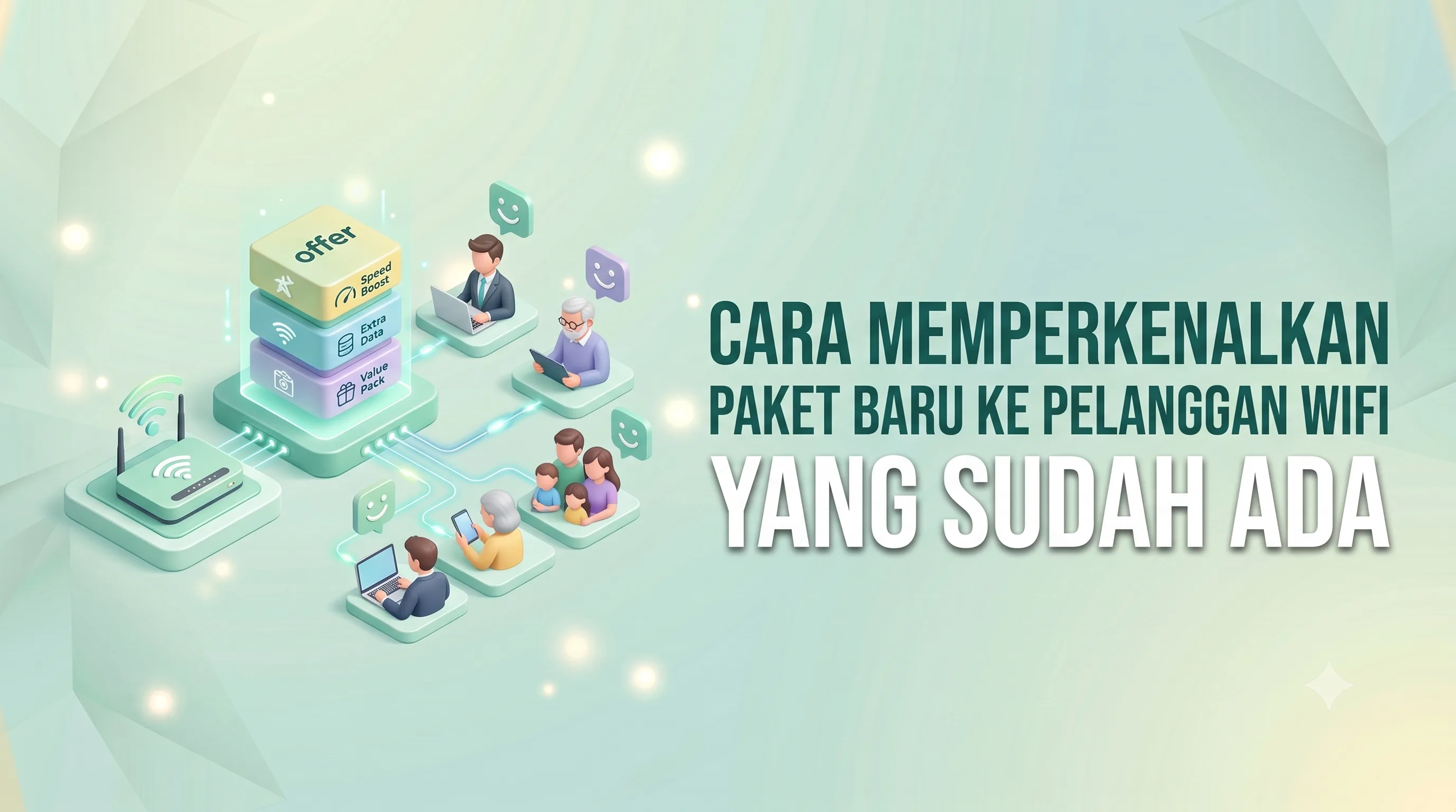 Cara Memperkenalkan Paket Baru ke Pelanggan WiFi yang Sudah Ada