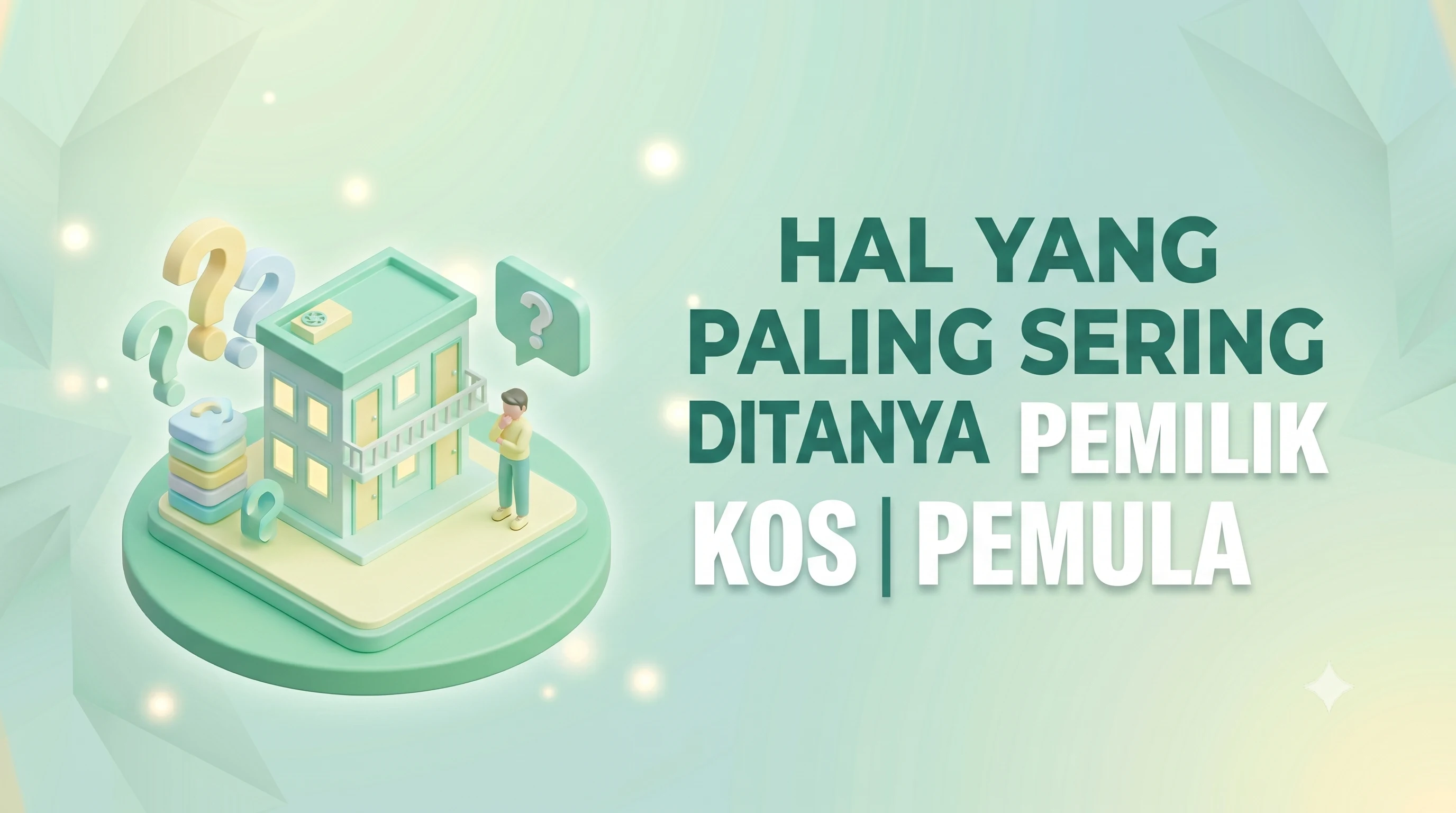 Tanya-Jawab: Hal yang Paling Sering Ditanya Pemilik Kos Pemula